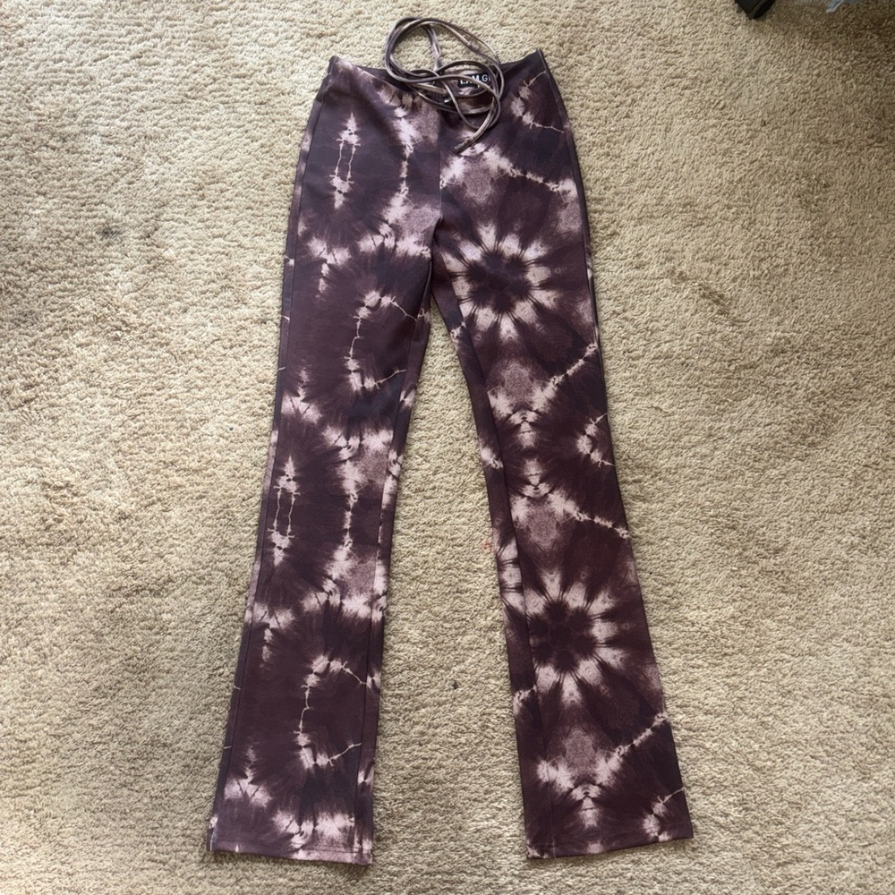 I AM GIA Evie pants Tie-Dye Brown NWOT - Picture 2 of 3